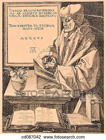 Stock Image - Erasmus of Rotterdam, humanist of the Renaissance (1469-1536). Fotosearch