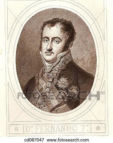 Ferdinand VII, king of Spain from 1808 to 1833 (1784-1833) View Large Photo Image Stock Photo - Ferdinand VII, king of Spain from 1808 to 1833 (1784-1833). Fotosearch