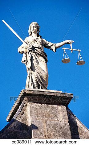 Figure of Justice facing upper yard. Dublin Castle. Ireland View Large Photo Image Stock Image - Figure of Justice facing upper yard. Dublin Castle. Ireland. Fotosearch