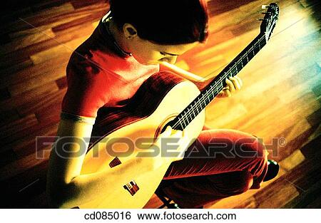 Guitarist View Large Photo Image Stock Photograph - Guitarist. Fotosearch