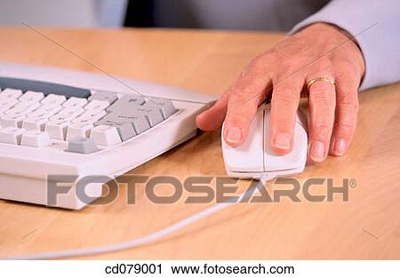 Hand on mouse and keyboard View Large Photo Image Stock Image - Hand on mouse and keyboard. Fotosearch