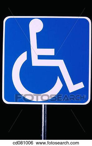 Stock Photograph - Handicap parking sign. Fotosearch