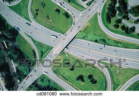 Highway Cloverleaf View Large Photo Image Stock Image - Highway Cloverleaf. Fotosearch