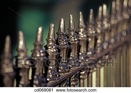 Stock Image - Iron railing. Fotosearch