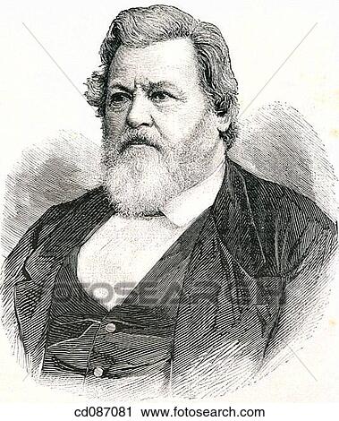 Stock Image - Karl Vogt, german naturalist (1817-1895). Fotosearch