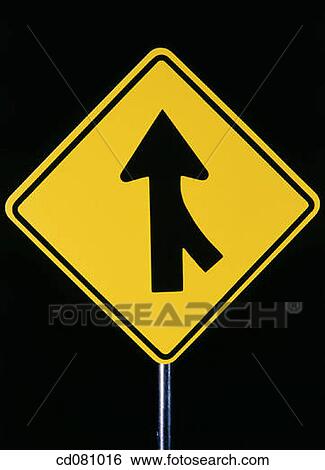 Merge sign View Large Photo Image Stock Photograph - Merge sign. Fotosearch