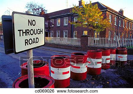 No through road View Large Photo Image Stock Photograph - No through road. Fotosearch