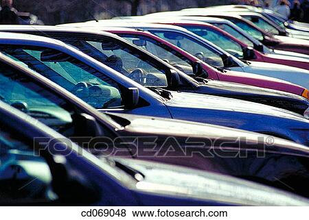 Parked cars View Large Photo Image Stock Photo - Parked cars. Fotosearch