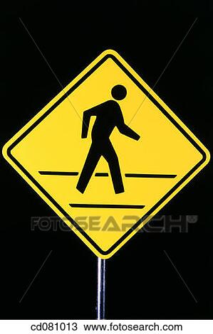 Pedestrian sign View Large Photo Image Stock Image - Pedestrian sign. Fotosearch