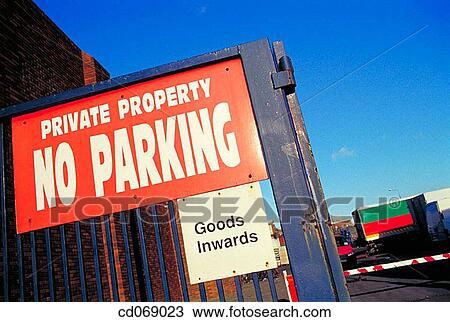 Private property - No parking" sign" View Large Photo Image Stock Image - Private property - No parking" sign". Fotosearch