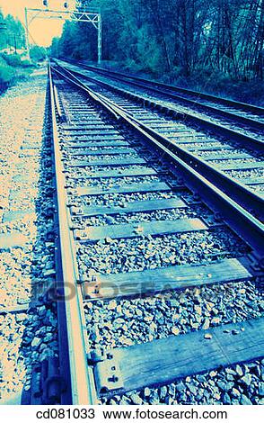 Railway Tracks View Large Photo Image Stock Image - Railway Tracks. Fotosearch