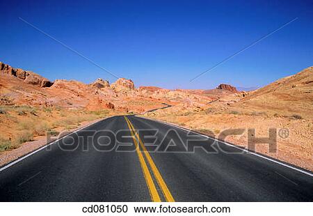 Roadway. Valley of Fire State Park. Mojave Desert. Nevada. USA View Large Photo Image Stock Image - Roadway. Valley of Fire State Park. Mojave Desert. Nevada. USA. Fotosearch