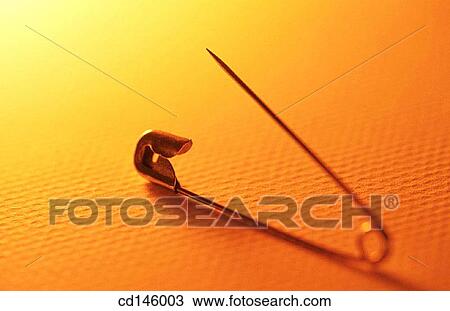 Stock Image - Safety pin. Fotosearch