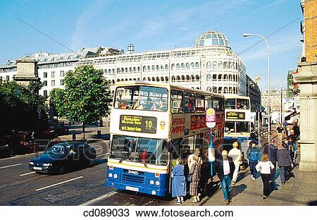 Saint Stephen's Green North, shopping centre in background. Dublin. Ireland View Large Photo Image Stock Image - Saint Stephen's Green North, shopping centre in background. Dublin. Ireland. Fotosearch
