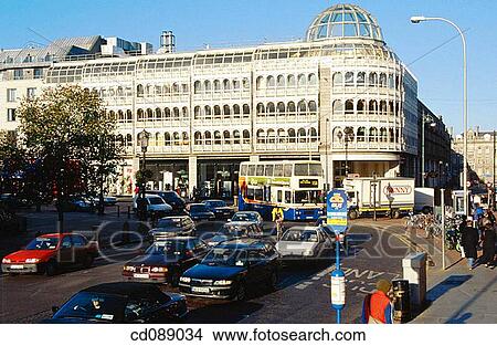 Saint Stephen's Green, shopping centre in background. Dublin. Ireland View Large Photo Image Picture - Saint Stephen's Green, shopping centre in background. Dublin. Ireland. Fotosearch