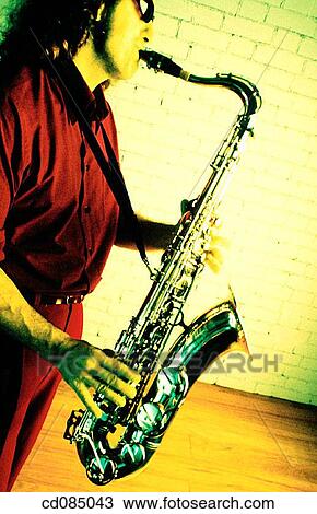 Saxophonist View Large Photo Image Stock Image - Saxophonist. Fotosearch