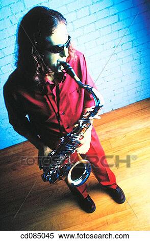Saxophonist View Large Photo Image Stock Photography - Saxophonist. Fotosearch
