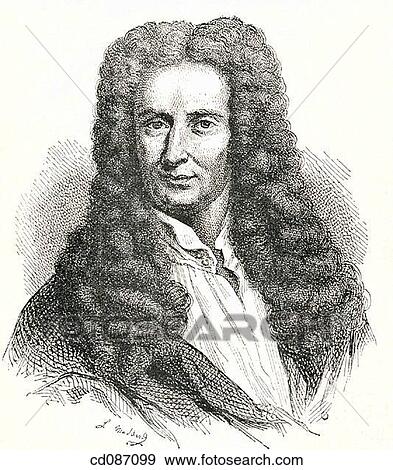 Stock Photo - Sir Isaac Newton, english physician and mathematician (1642-1727). Fotosearch