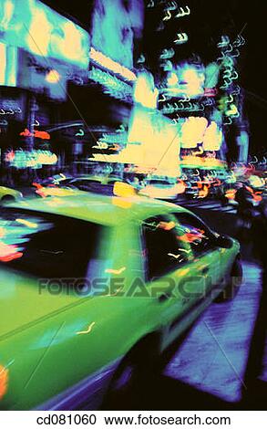 Taxis at Times Square. Manhattan. New York City. USA View Large Photo Image Stock Image - Taxis at Times Square. Manhattan. New York City. USA. Fotosearch