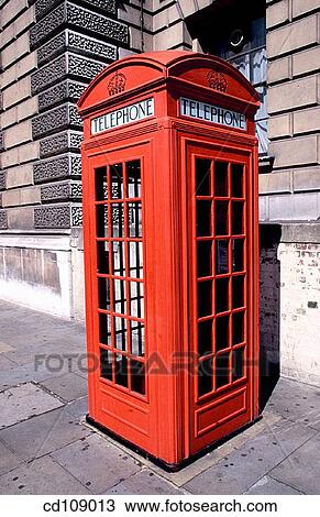 Stock Image - Telephon booth. London. England. Fotosearch
