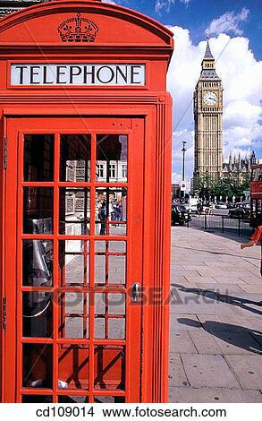 Telephone booth and Big Ben. London. England View Large Photo Image Picture - Telephone booth and Big Ben. London. England. Fotosearch