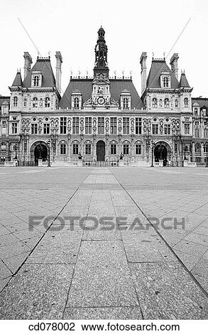 Town Hall. Paris. France. View Large Photo Image Stock Image - Town Hall. Paris. France.. Fotosearch