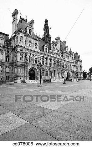 Town Hall. Paris. France. View Large Photo Image Stock Photograph - Town Hall. Paris. France.. Fotosearch