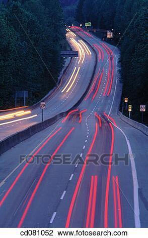 Traffic light streaks View Large Photo Image Stock Image - Traffic light streaks. Fotosearch