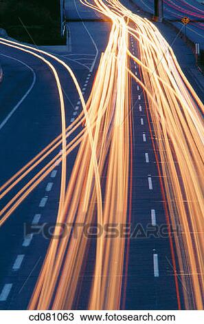 Traffic light streaks View Large Photo Image Stock Image - Traffic light streaks. Fotosearch