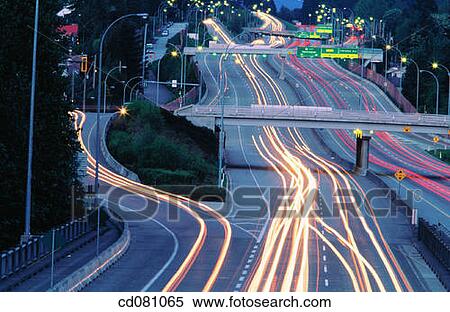 Traffic Light Streaks View Large Photo Image Stock Photography - Traffic Light Streaks. Fotosearch
