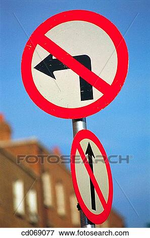 Stock Photo - Traffic signs. Fotosearch