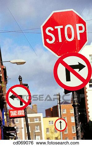 Stock Photograph - Traffic signs. Fotosearch