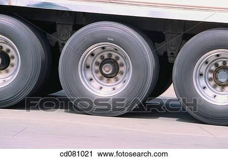 Stock Image - Truck Wheels. Fotosearch