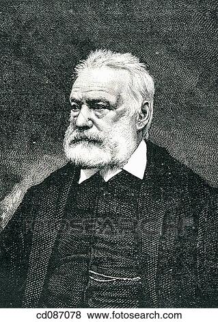 Victor Hugo, french writer (1802-1885) View Large Photo Image Stock Photo - Victor Hugo, french writer (1802-1885). Fotosearch