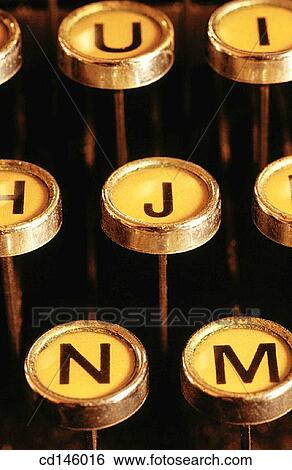 Vintage typewriter keyboard View Large Photo Image Stock Photograph - Vintage typewriter keyboard. Fotosearch
