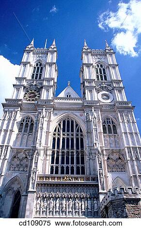 West facade of Westminster Abbey, built in Gothic style. London. England View Large Photo Image Stock Photography - West facade of Westminster Abbey, built in Gothic style. London. England. Fotosearch