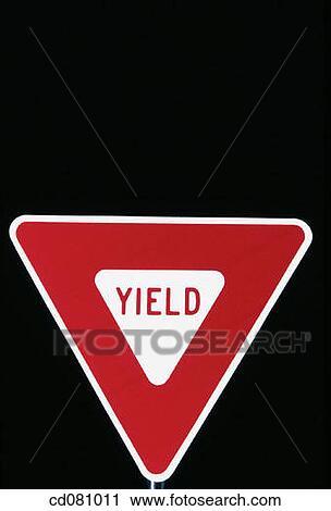 Yield sign View Large Photo Image Stock Image - Yield sign. Fotosearch