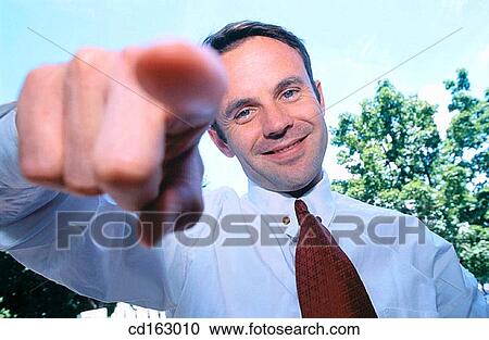 Stock Image - accusing, business, black hair, baby boomer, accusation. Fotosearch