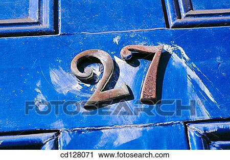 Stock Image - address, concept, Close-up, blue, 27. Fotosearch