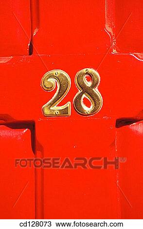 Stock Image - address, door, concept, Close-up, 28. Fotosearch