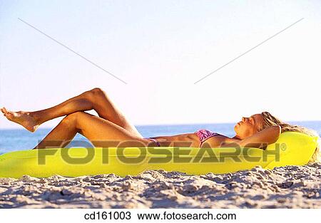 air-bed, beach, air mattress View Large Photo Image Stock Image - air-bed, beach, air mattress. Fotosearch