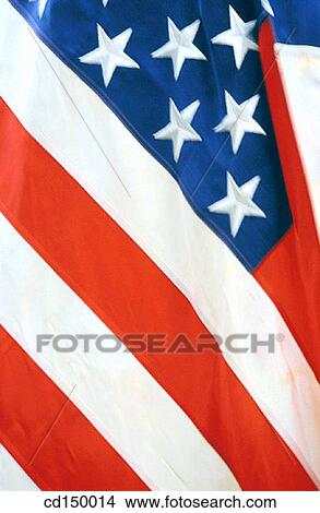Picture - American flag, blue, background, Americana, America. Fotosearch