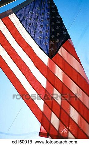 American flag, day, blue, Americana, America View Large Photo Image Stock Photo - American flag, day, blue, Americana, America. Fotosearch