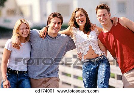amusement, blond, black hair, adolescence View Large Photo Image Stock Image - amusement, blond, black hair, adolescence. Fotosearch
