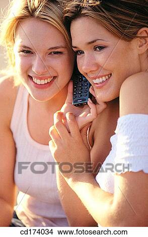 anticipation, calling, blond, Best friend, adolescence View Large Photo Image Picture - anticipation, calling, blond, Best friend, adolescence. Fotosearch