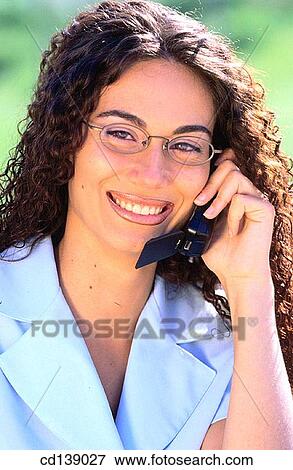 attentive, calling, brunette, attention View Large Photo Image Stock Photo - attentive, calling, brunette, attention. Fotosearch