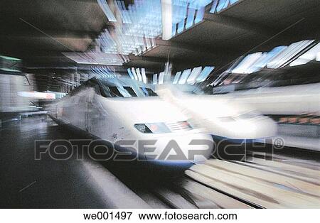 AVE (High speed train). Madrid. Spain View Large Photo Image Stock Photo - AVE (High speed train). Madrid. Spain. Fotosearch