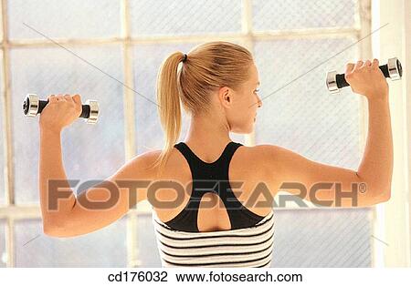Stock Image - back view, day, arm. Fotosearch