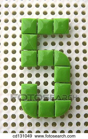 Stock Photo - background, Close-up, concept, five, green. Fotosearch