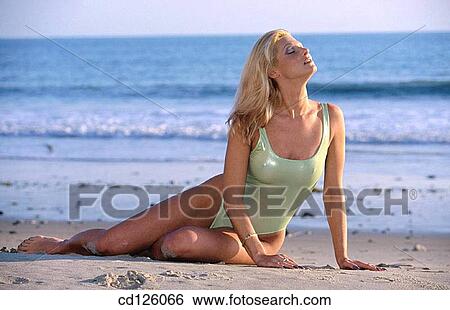 bathing-suit, beach, beauty, Beauty Care View Large Photo Image Stock Photograph - bathing-suit, beach, beauty, Beauty Care. Fotosearch
